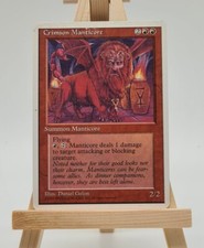 Crimson Manticor (Fourth Edition (4ED) Magic Karte Englisch (Karmesin-Mantikor) 