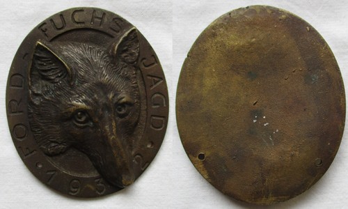 Rare automobil bronze plakette - rare,