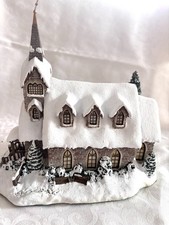 Hawthorne Village Thomas Kinkades Village, Christmas - Light Of Hope Church