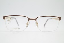 Brille Stepper SI-60106 TITANIUM Bronze Gold Halbrand Brillengestell Neu