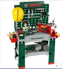 Bosch Werkbank - Work - Station mit Zubehör - Kinderwerkbank Helm TOP