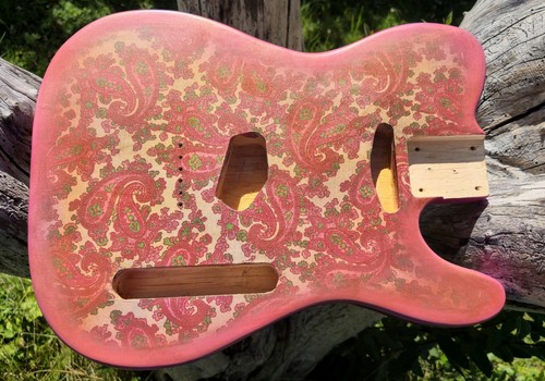 Tele pink paisley - tele,