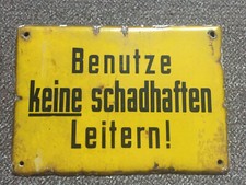 Email Emaille Schild Loft