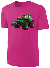 Kinder Traktor T-Shirt - Schlepper Shirt Mädchen Trecker - Pink