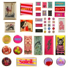 Love Plates Teller Schale Ablage Glasteller Deko Tischdeko bunt Schmuck Kekse