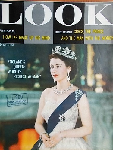 Look 1956 queen elizabeth - look,