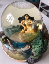 Pocahontas Disney Schneekugel Glitzer Spieluhr alt selten rar