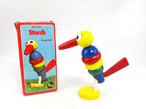 Vintage siso steckfigur storch - siso,