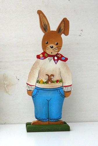 Hasenjunge mit blauer hose - hasenjunge,