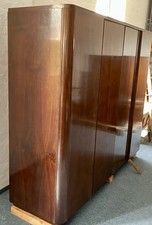 1930er Jahre Kleiderschrank groß aus Mahagoni im Art Déco-Stil