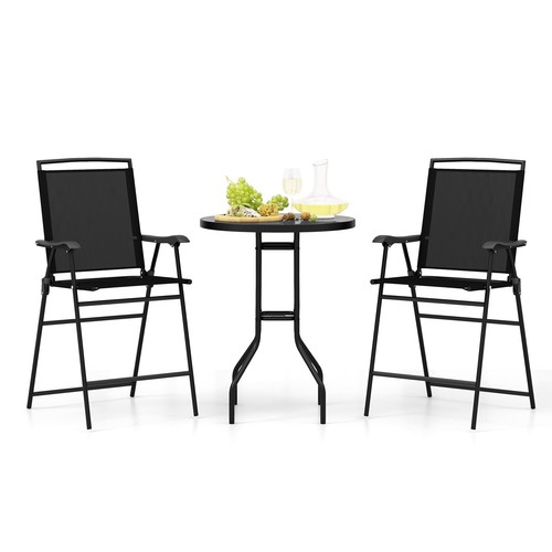 Tlg gartenbar set - 3-tlg., bartisch