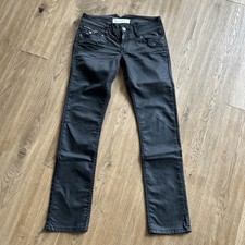 Timezone Jeanshose Gr. 28/32 gerader Schnitt, niedrige Bundhöhe, schwarz