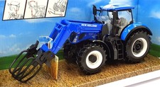 Burago 1/32 Scale Diecast 18-44083 - New Holland T7.315 HD Tractor with Grabber