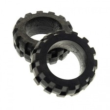 2x Lego Technic Rad 20x30 schwarz Räder Ballon Reifen hart Auto Fahrzeug 2857