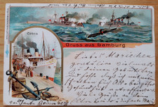 Litho-AK Hamburg mit dem