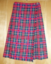 Kilt Schottenrock rot/blau/grün Highlandgames Wacken Fasching Karneval