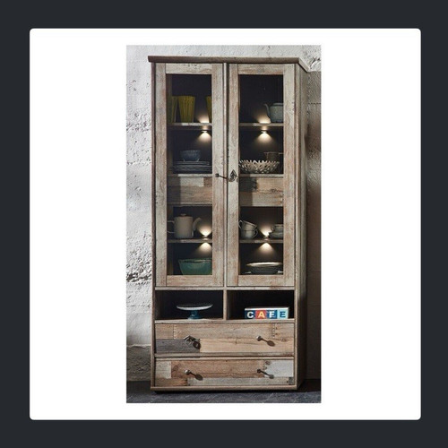 Vitrine holz glas freistehend - vitrine, holz/glas