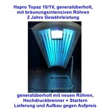 Sonnenbank Solarium Sonnenhimmel Hapro Topaz 10/1V, 2 J. Gewährleistung