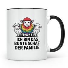 Buntes Schaf Tasse - Ich bin