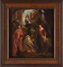 ALTES BILD GEMÄLDE MIT RAHMEN