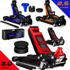 MASKO® Wagenheber hydraulisch Flache inkl. Koffer KFZ Rangierwagenheber