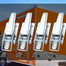 4-tlg Spannverschluss Riegelspannverschluss Satz Bordwandverschluss Anhänger NUE