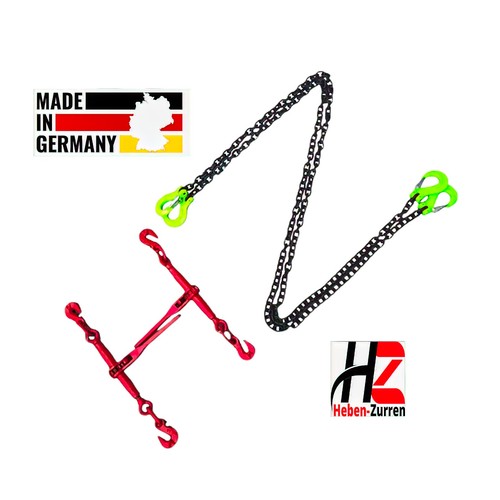 Zurrkette teilig 2er set 6mm - 2-teilig,