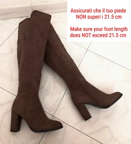 Braune wildlederstiefel - wildlederstiefel, 37