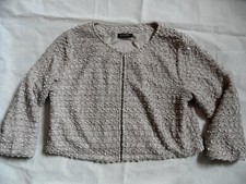 MARIPOSA chice edel schimmernde Bolerojacke taupe Gr. 40 TOP MM921