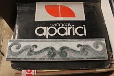 Bordüre Fliesen grün/weiss