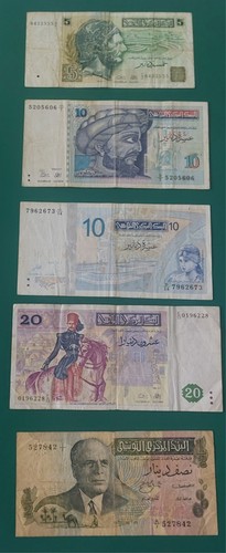 Lot banknoten tunesien - lot,