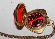 kleine Kettenuhr / Anhänger Uhr - Russland - 70er Jahre (39)