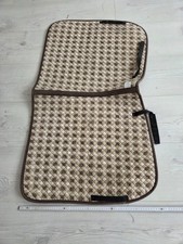 Schabracke, Sattelunterlage, Sattelpad  braun beige