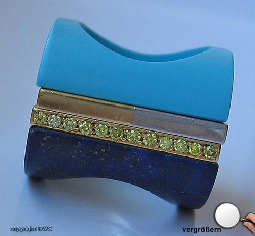 Ring mit brillant aus - ring, 950