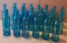 20 blaue Dekoflaschen Flügelform Höhe 20cm basteln Blumenvase gravieren 0,25L