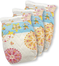 Puppenwindeln 3er Pack mit bunten Spielzeugmotiven und wiederverwendbarem