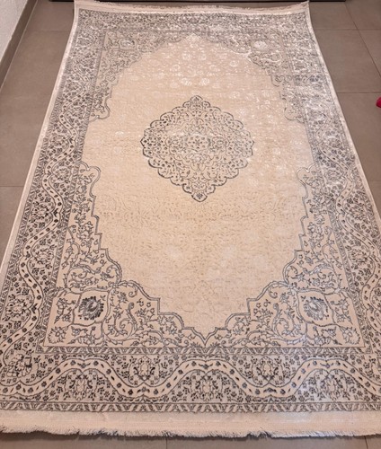 Teppich 160x230 grau creme - 160x230, cm