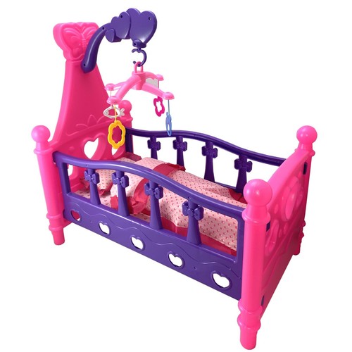 Puppenwiege mit bettwäsche - puppenwiege,