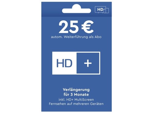 Verlängerung für 3 - hd+,