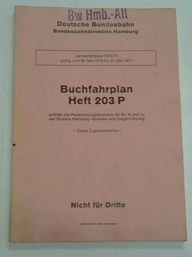 Buchfahrplan heft 203 - buchfahrplan, p
