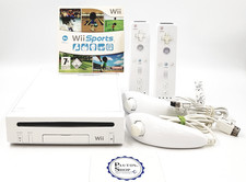 Nintendo Wii Konsole Weiß original Controller Remote Nunchuck Sports Bundle