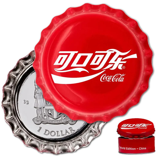 Silbermünze coca cola - silbermünze, coca-cola®