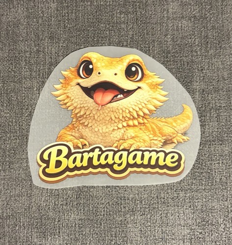Bügelbild bartagame - -,