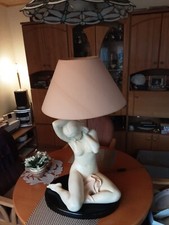 Tischlampe Tischleuchte Frauenakt Frauenskulptur Signiert    Höhe ca   90 cm