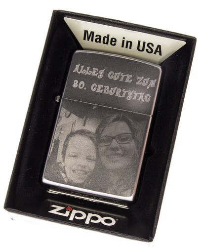 Zippo feuerzeug chrome - feuerzeug,