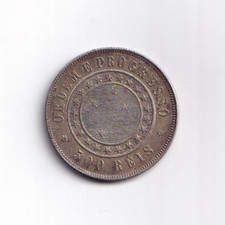 Brasilien 500 Reis 1889 Silber