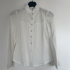 Stehkragenbluse Trachtenbluse