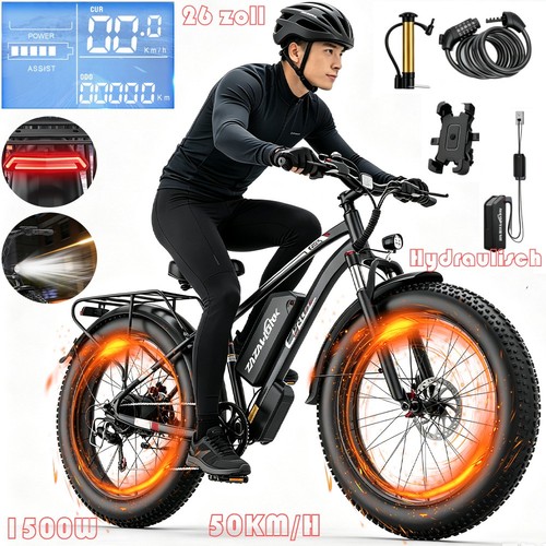 1500w herren mountainbike 26 - 1500w, e-mountainbike