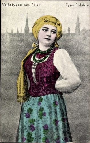 Frau polnischer tracht - in,