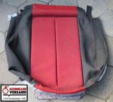 ✔️ Mercedes SLK R170 Sitzfläche Sitz Bezug Stoff Rot / Schwarz Original